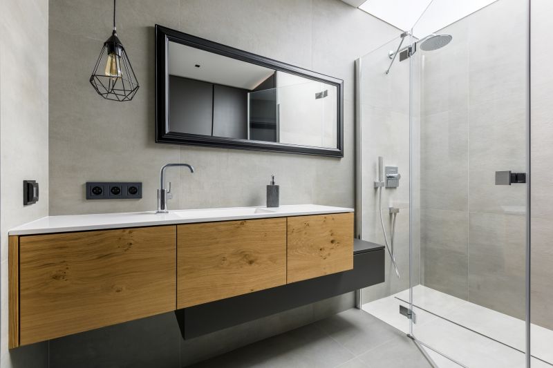 Floating Vanity with Shower